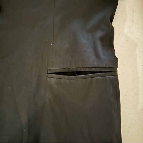 Lauren Ralph Lauren Jacket Cotton Blend Mandarin Collar Black Women’s Size 10P - Picture 8 of 16